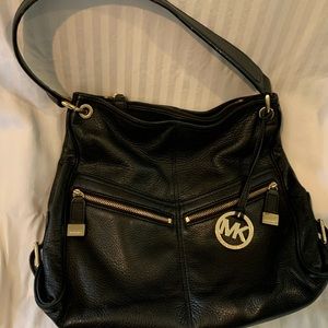 Michael Kors black soft leather bag